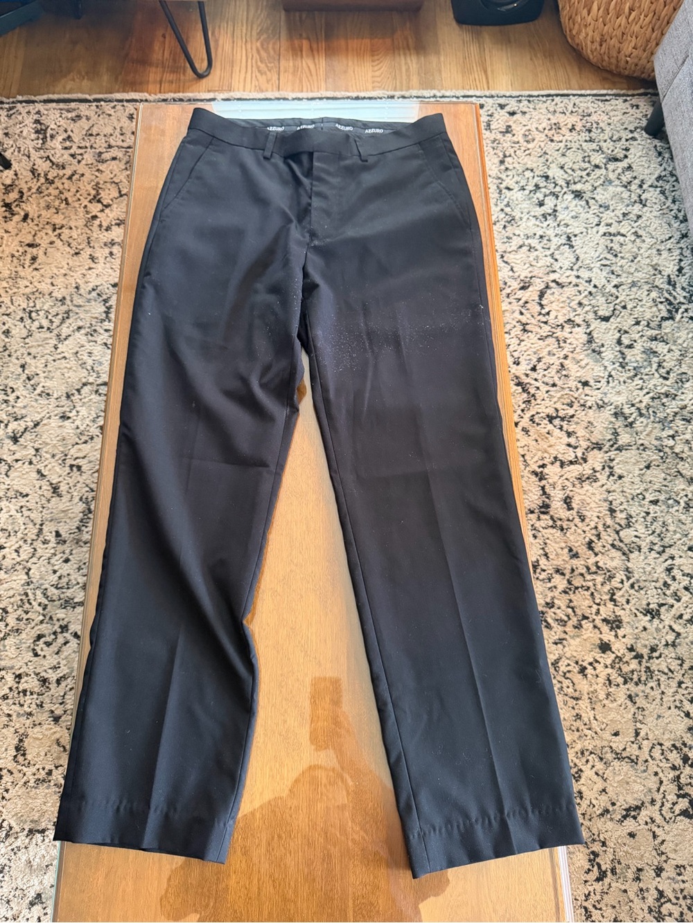 Men's Black Dress Pants - Classic Tailored Fit
